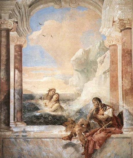 TIEPOLO, Giovanni Domenico Thetis Consoling Achilles oil painting image